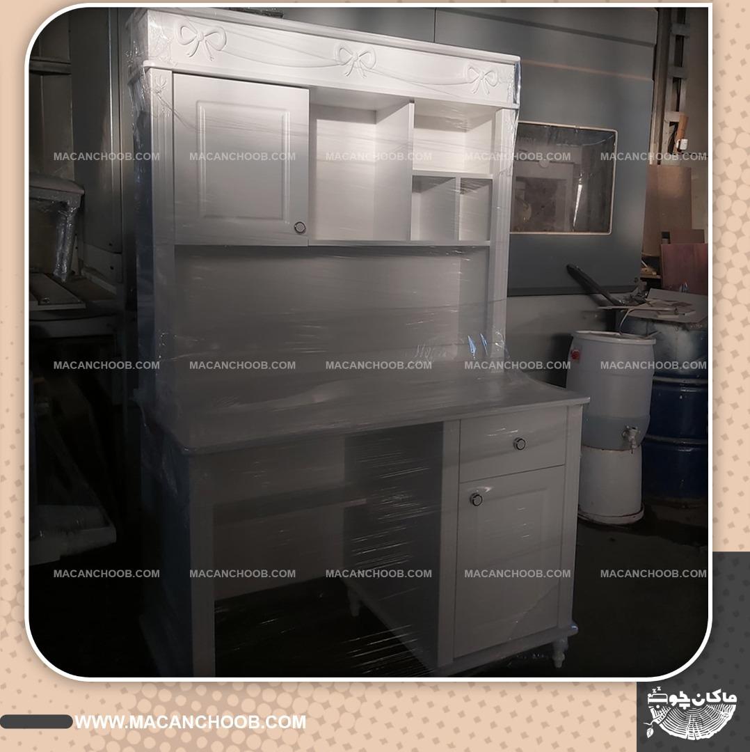 میز تحریر چوبی کتابخانه دار مدل PAPION
